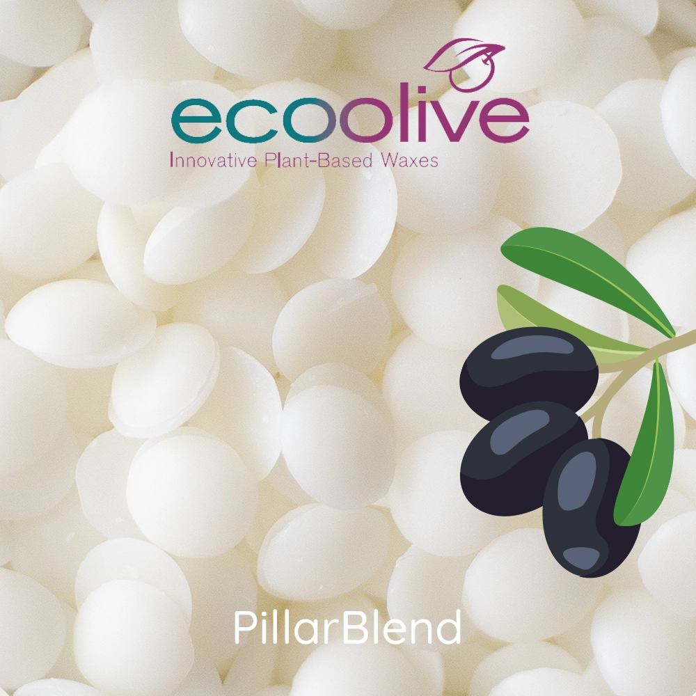 EcoSoya Olive Pillar | Olive Wax | Candle Maker Source
