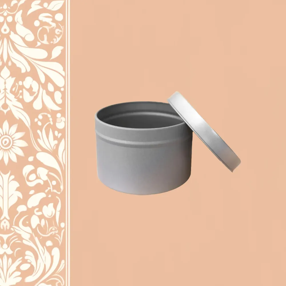 Silver 4 oz. Candle Tin | Candle Maker Source