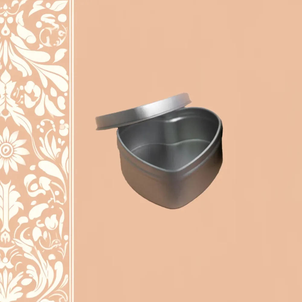 Heart tin box | Candle Maker Source