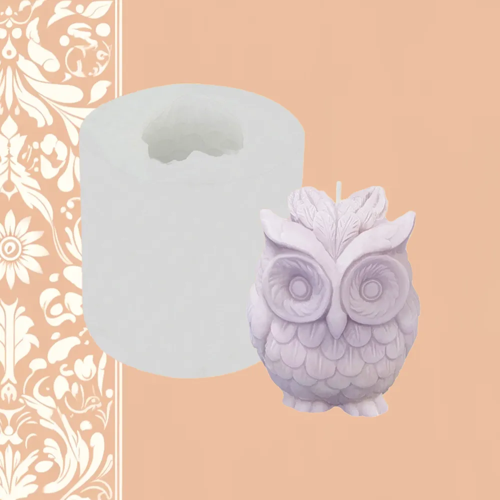 Horned Owl Silicone Mold | Candle Maker Source
