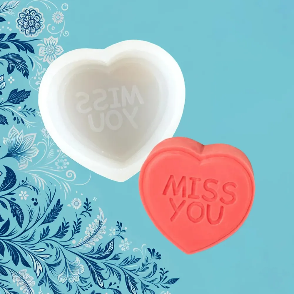 Miss You Silicone Mold | Candle Maker Source