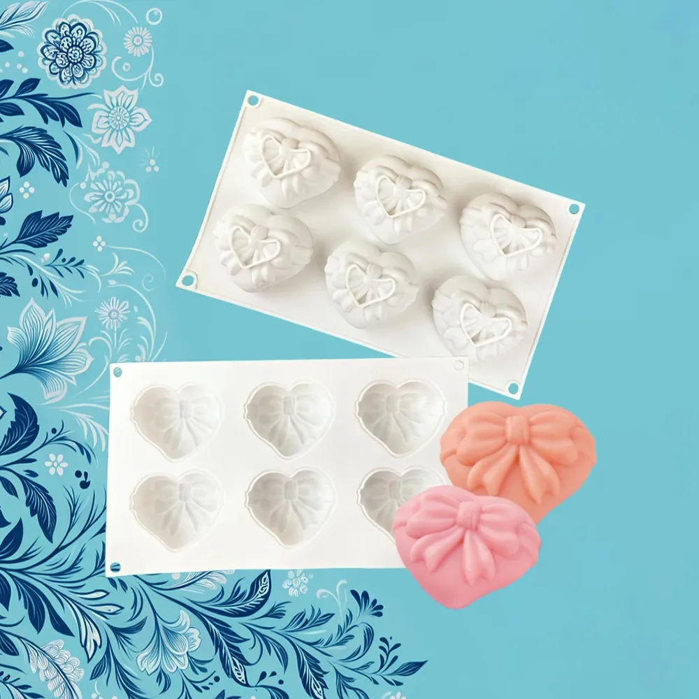Satin Heart Silicone Mold | Candle Maker Source