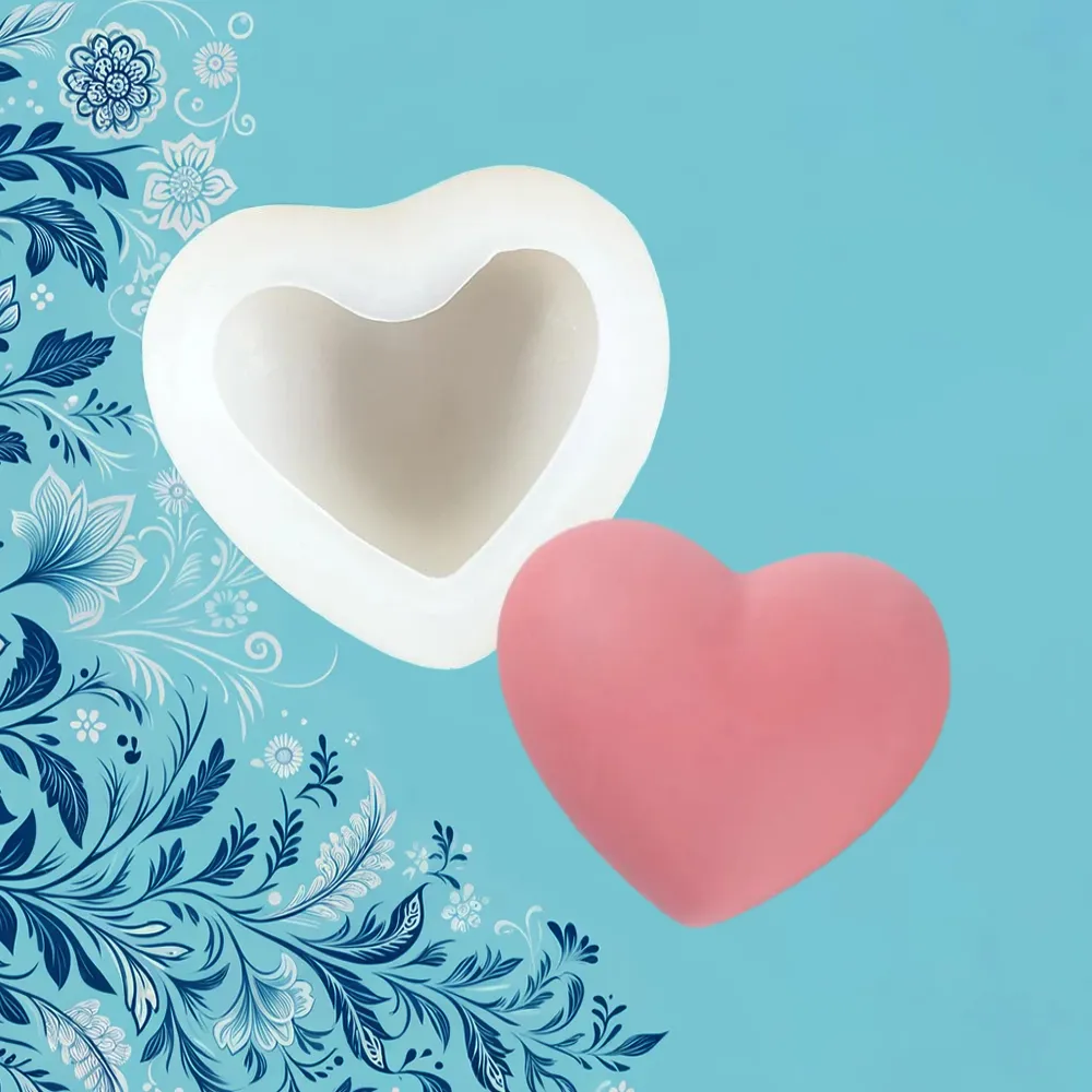 Smooth Heart Silicone Mold | Candle Maker Source