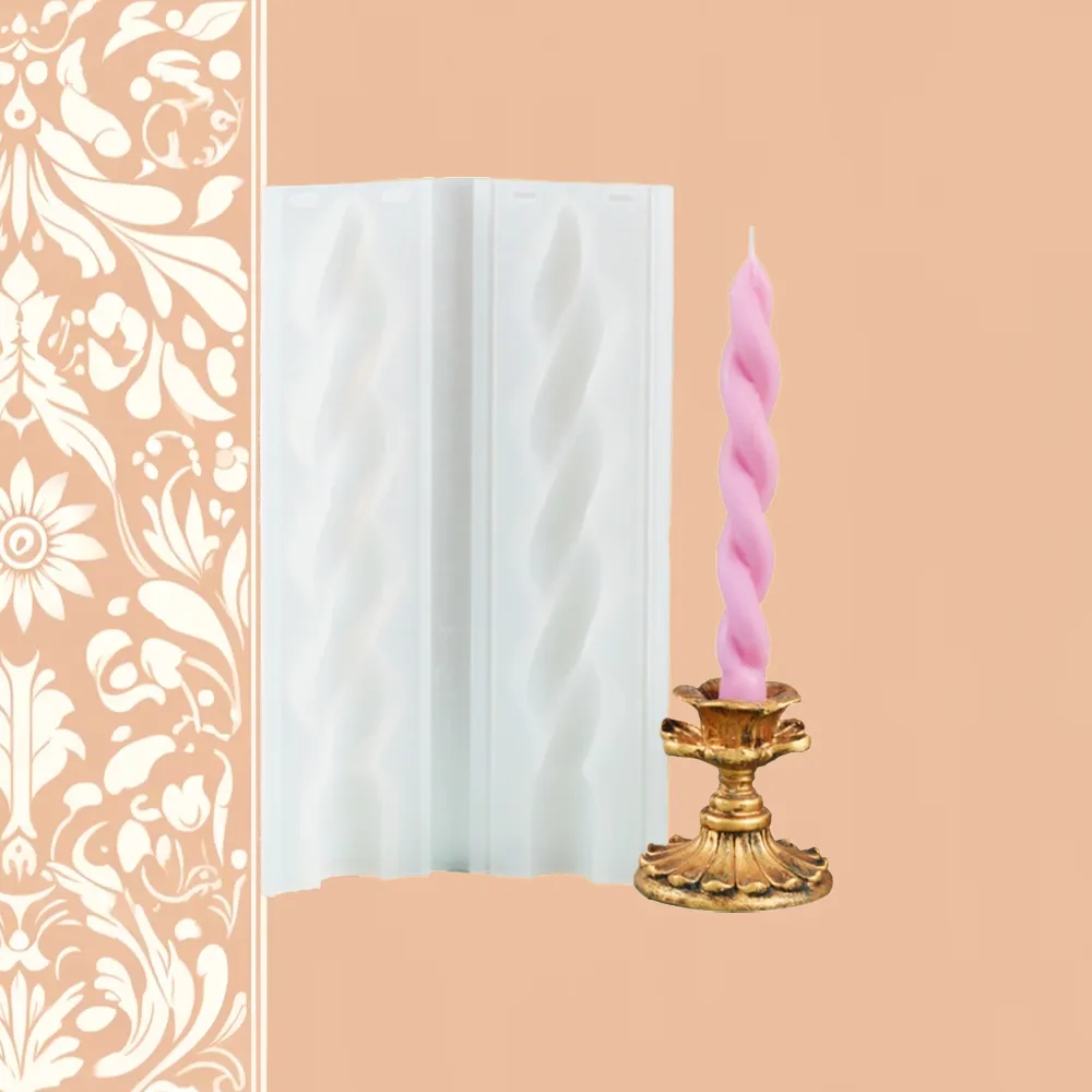 Twisted Candle Silicone Mold | Candle Maker Source
